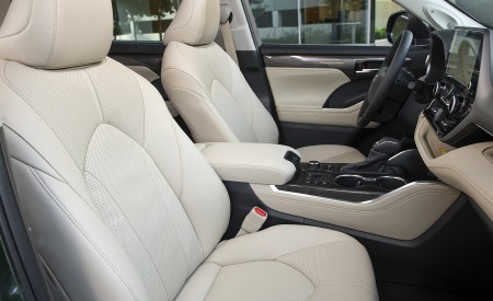 2023 Toyota Highlander Limited AWD 2.4-Liter Turbo (Color: Cypress Green) Interior Front Seats Wallpapers 450x275 (19)
