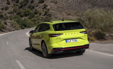 2023 Škoda Enyaq RS iV Rear Three-Quarter Wallpapers 450x275 (45)