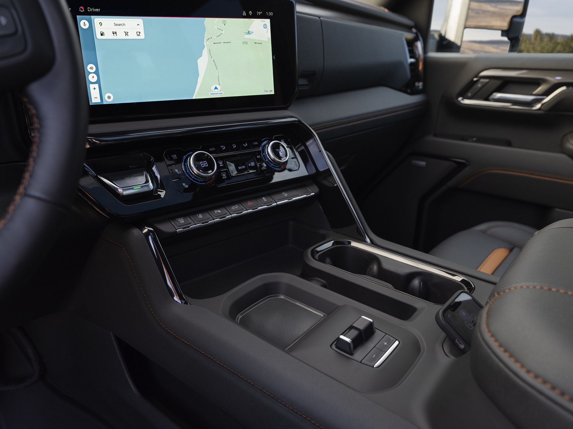 2024 GMC Sierra 2500HD AT4 Central Console Wallpapers (8)