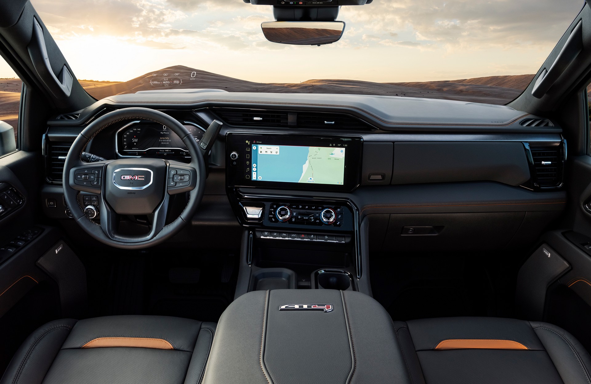 2024 GMC Sierra 2500HD AT4 Interior Cockpit Wallpapers (7)