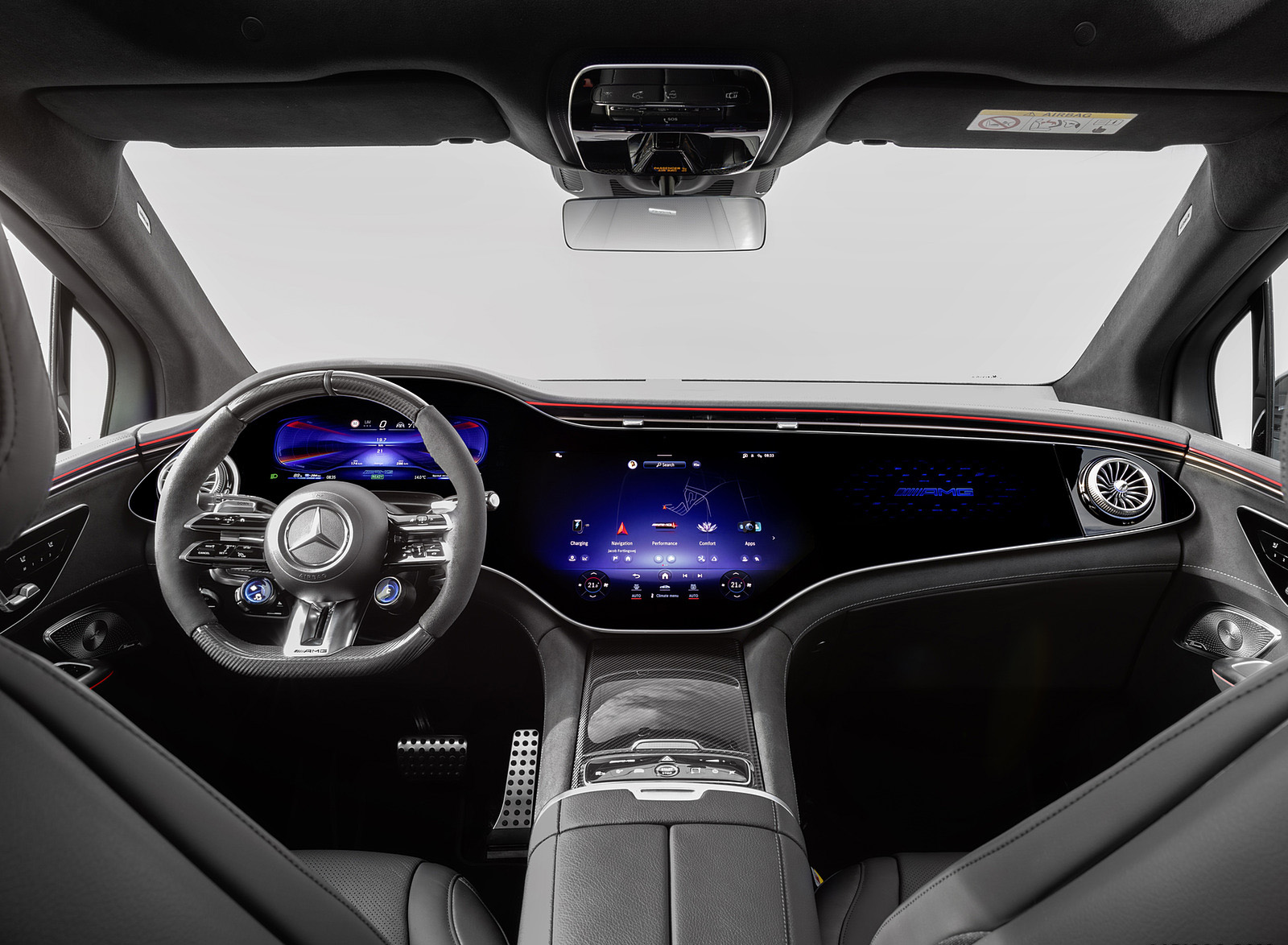 2024 Mercedes-AMG EQE 53 4MATIC+ SUV (Color: MANUFAKTUR Alpine Grey Solid) Interior Cockpit Wallpapers #31 of 59