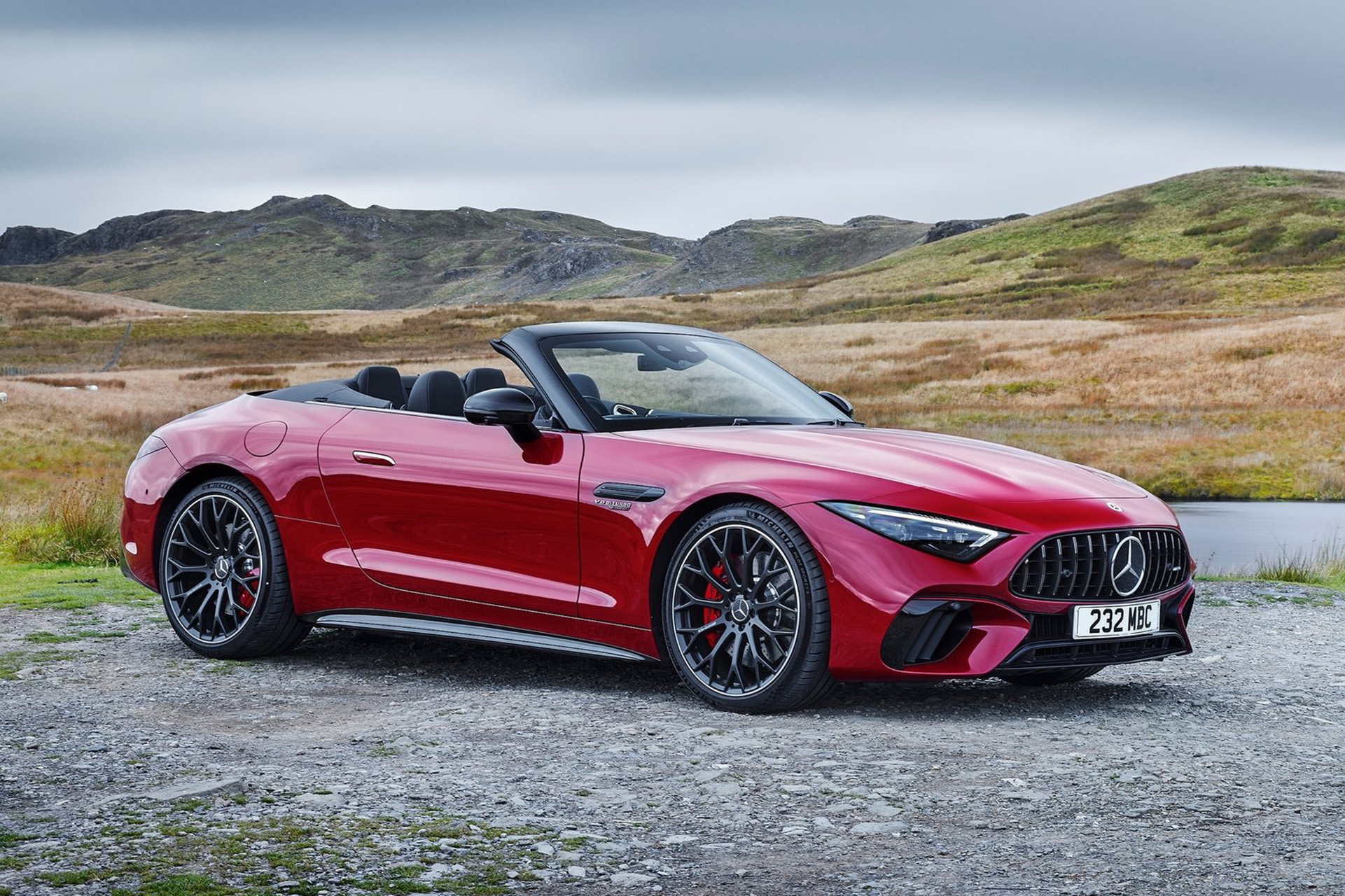 2022 Mercedes-AMG SL 55 UK version Front Three-Quarter Wallpapers (12)
