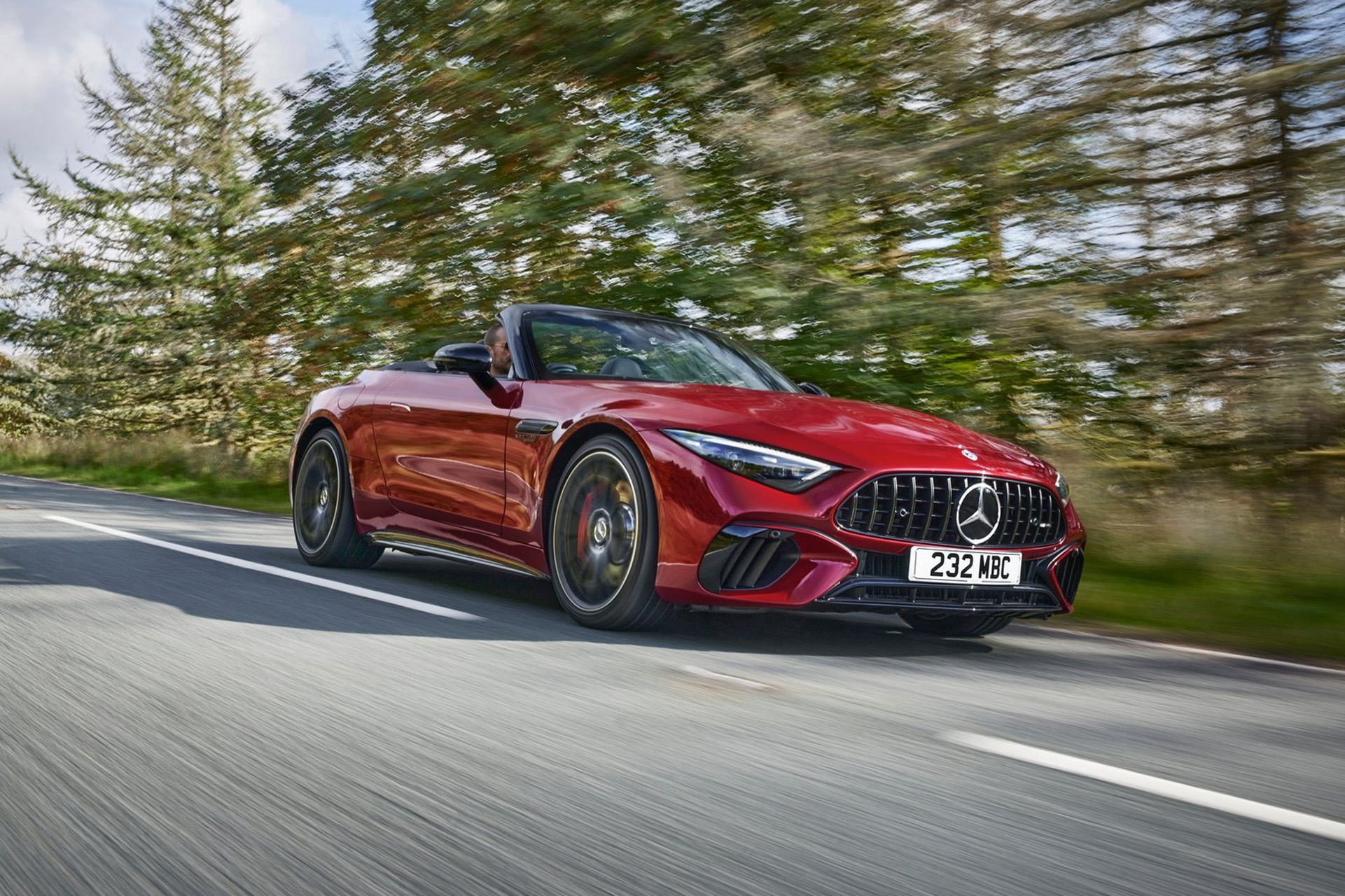 2022 Mercedes-AMG SL 55 (UK-Spec) Front Three-Quarter Wallpapers (5)