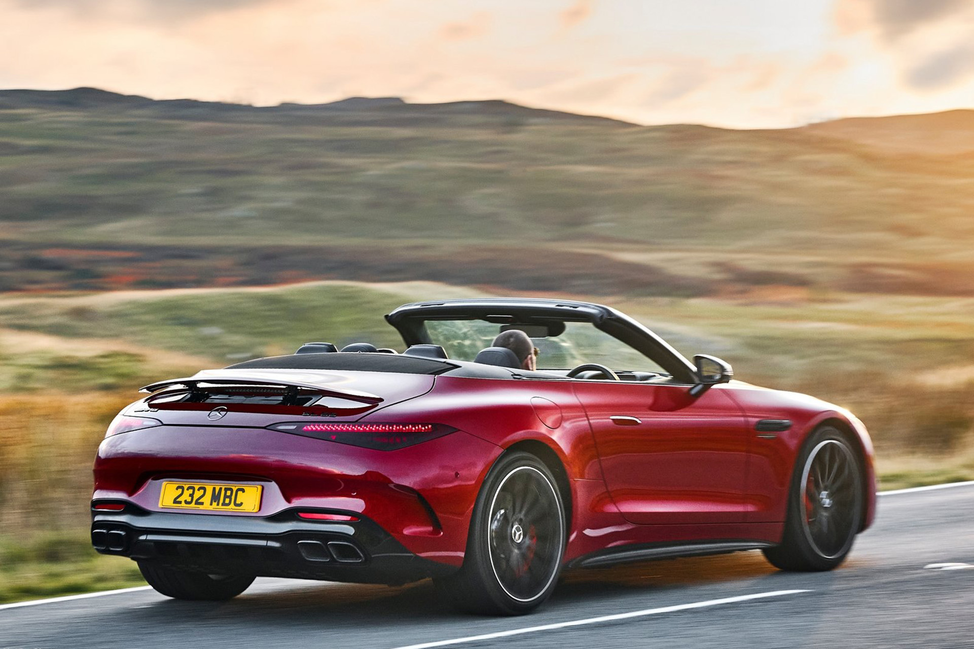 2022 Mercedes-AMG SL 55 (UK-Spec) Rear Three-Quarter Wallpapers (6)
