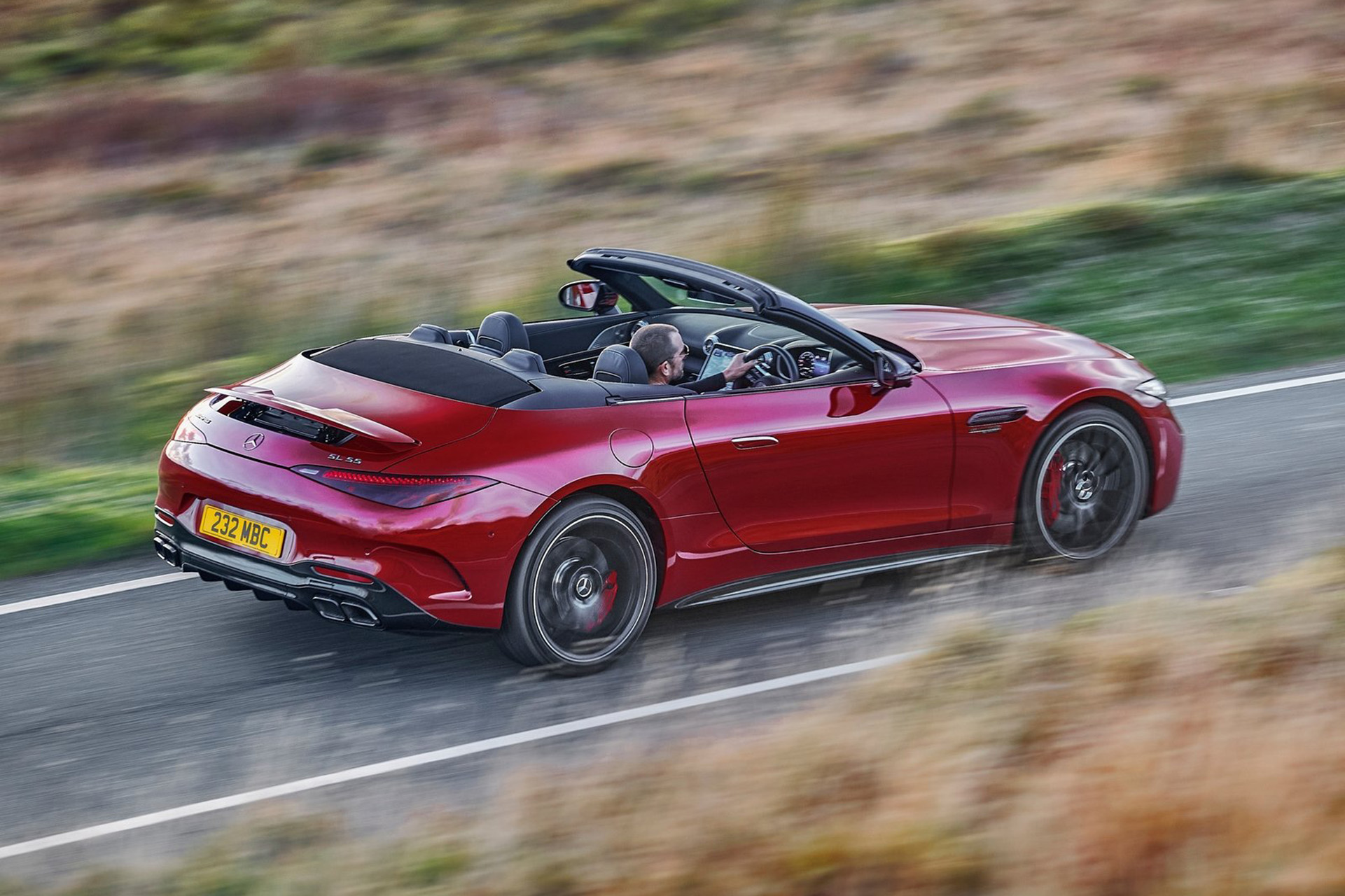 2022 Mercedes-AMG SL 55 (UK-Spec) Rear Three-Quarter Wallpapers (7)