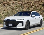 2023 BMW 760i xDrive (Color: Mineral White Metallic; US-Spec) Front Three-Quarter Wallpapers 150x120