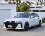 2023 BMW 760i xDrive (Color: Mineral White Metallic; US-Spec) Front Three-Quarter Wallpapers 150x120