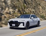 2023 BMW 760i xDrive (Color: Mineral White Metallic; US-Spec) Front Three-Quarter Wallpapers 150x120