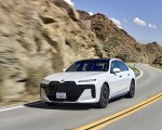 2023 BMW 760i xDrive (Color: Mineral White Metallic; US-Spec) Front Three-Quarter Wallpapers 150x120