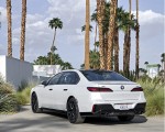 2023 BMW 760i xDrive (Color: Mineral White Metallic; US-Spec) Rear Three-Quarter Wallpapers 150x120