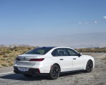 2023 BMW 760i xDrive (Color: Mineral White Metallic; US-Spec) Rear Three-Quarter Wallpapers 150x120