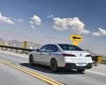 2023 BMW 760i xDrive (Color: Mineral White Metallic; US-Spec) Rear Three-Quarter Wallpapers 150x120