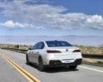 2023 BMW 760i xDrive (Color: Mineral White Metallic; US-Spec) Rear Three-Quarter Wallpapers 150x120