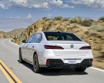 2023 BMW 760i xDrive (Color: Mineral White Metallic; US-Spec) Rear Three-Quarter Wallpapers 150x120