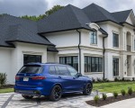2023 BMW X7 M60i xDrive (Color: Frozen Marina Bay Blue; US-Spec) Rear Three-Quarter Wallpapers 150x120