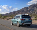 2023 BMW X7 xDrive 40i (Color: Blue Ridge Mountain; US-Spec) Rear Three-Quarter Wallpapers 150x120