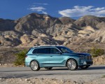 2023 BMW X7 xDrive 40i (Color: Blue Ridge Mountain; US-Spec) Side Wallpapers 150x120