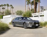 2023 BMW i7 xDrive60 (Color: Oxid Grey Metallic; US-Spec) Front Three-Quarter Wallpapers 150x120