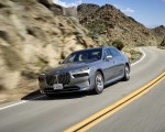 2023 BMW i7 xDrive60 (Color: Oxid Grey Metallic; US-Spec) Front Three-Quarter Wallpapers 150x120