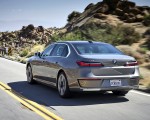2023 BMW i7 xDrive60 (Color: Oxid Grey Metallic; US-Spec) Rear Three-Quarter Wallpapers 150x120