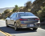 2023 BMW i7 xDrive60 (Color: Oxid Grey Metallic; US-Spec) Rear Three-Quarter Wallpapers 150x120