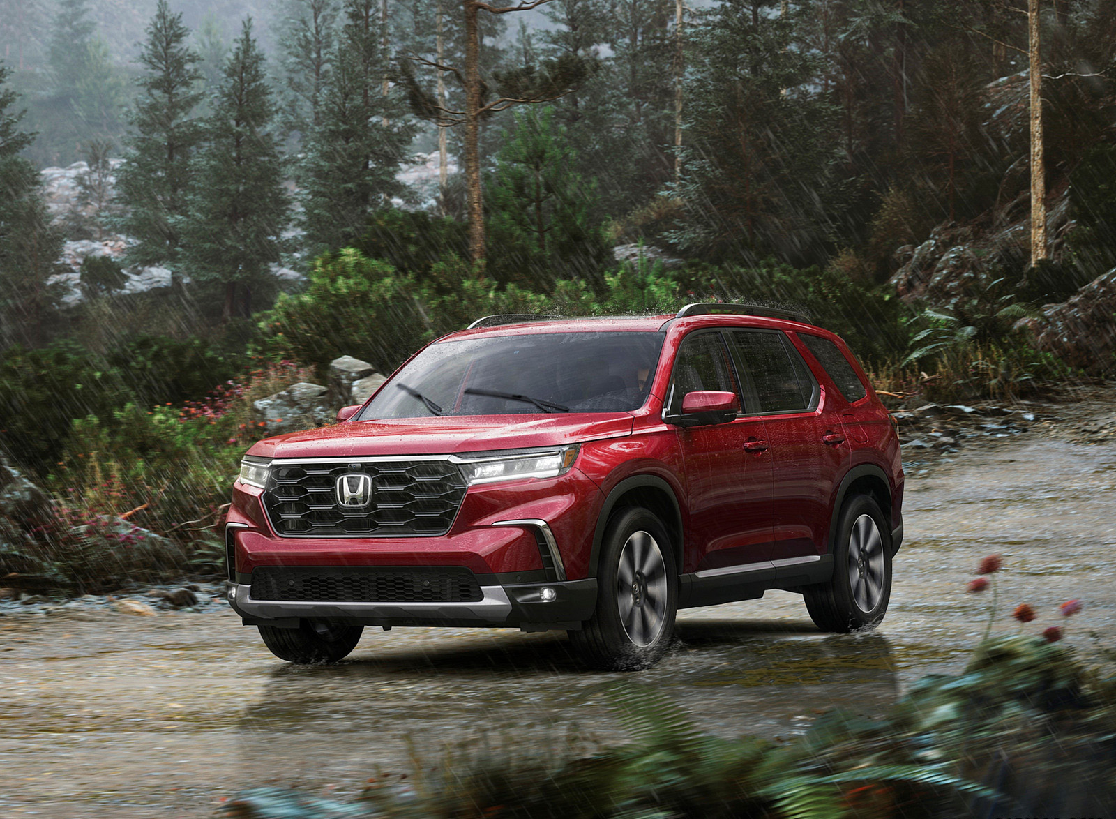 2023 Honda Pilot Elite Front Three-Quarter Wallpapers (1)