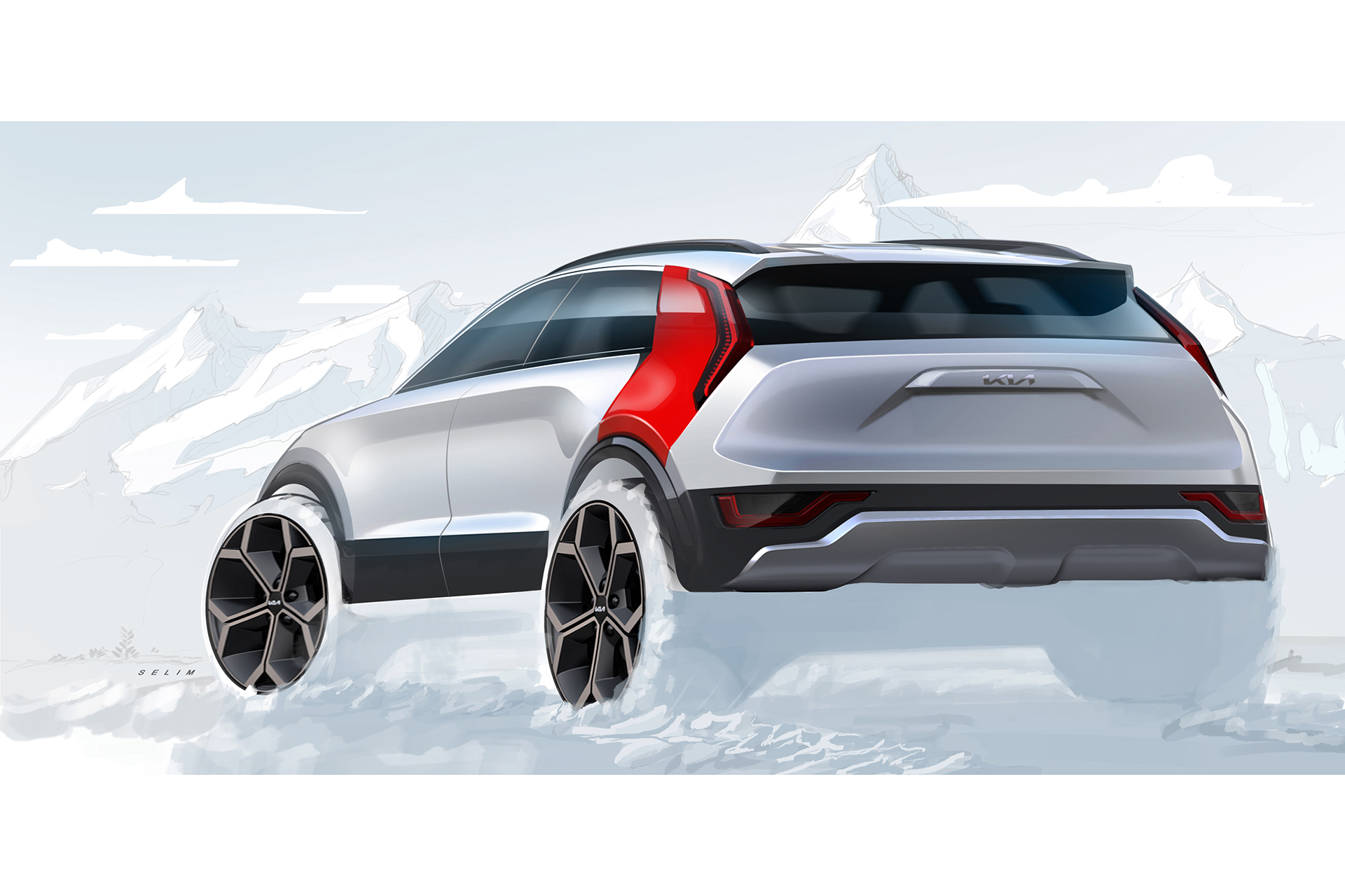 2023 Kia Niro EV US version Design Sketch Wallpapers #32 of 38