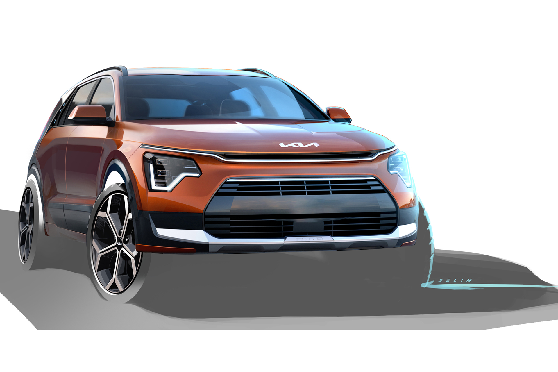 2023 Kia Niro HEV US version Design Sketch Wallpapers (11)