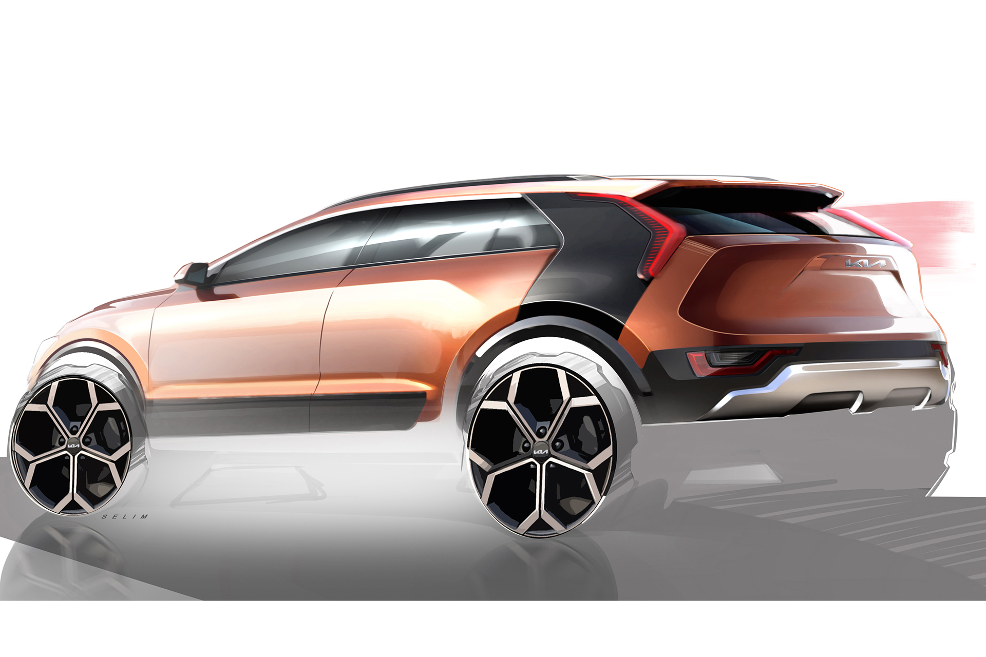 2023 Kia Niro HEV US version Design Sketch Wallpapers (13)