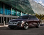 2024 Audi Q8 Sportback e-tron quattro (Color: Madeira Brown Metallic) Front Three-Quarter Wallpapers 150x120 (9)
