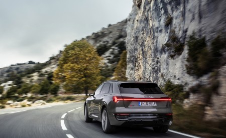 2024 Audi Q8 e-tron quattro (Color: Chronos Gray metallic) Rear Wallpapers 450x275 (2)