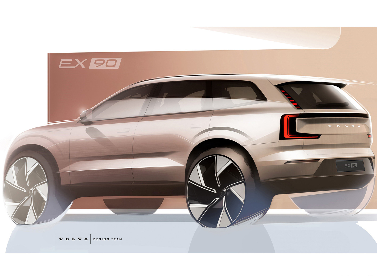 2024 Volvo EX90 Design Sketch Wallpapers #58 of 64