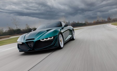 2023 Alfa Romeo Giulia SWB Zagato Front Three-Quarter Wallpapers 450x275 (2)