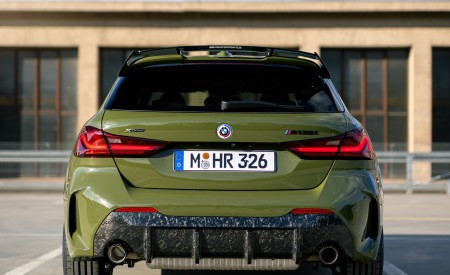 2023 BMW M135i xDrive M Performance Parts (Color: Urban Green) Rear Wallpapers 450x275 (8)