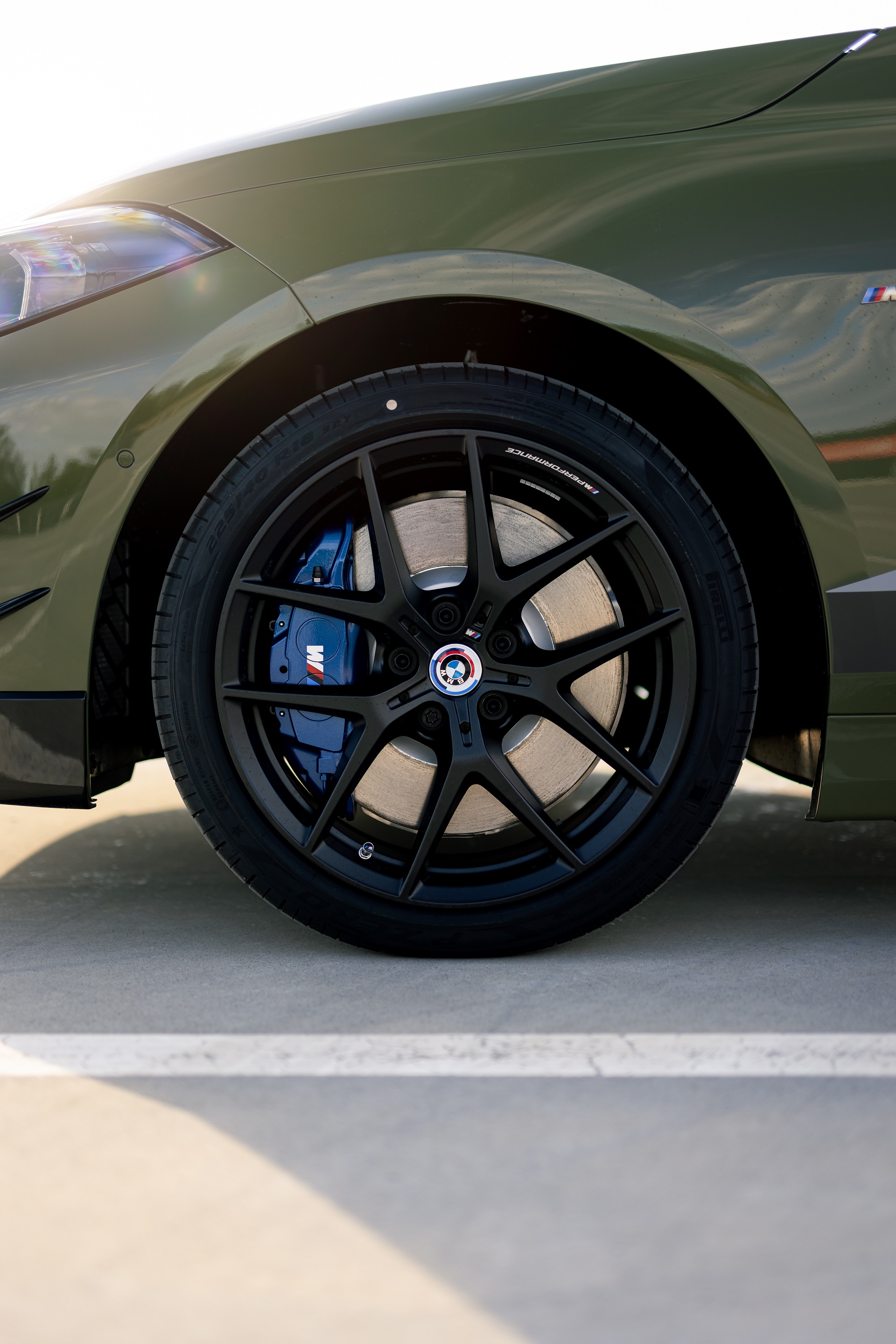 2023 BMW M135i xDrive M Performance Parts (Color: Urban Green) Wheel Wallpapers (9)