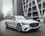 2023 Mercedes-AMG S 63 E PERFORMANCE (Color: MANUFAKTUR Cashmere White Magno) Front Three-Quarter Wallpapers 150x120 (19)