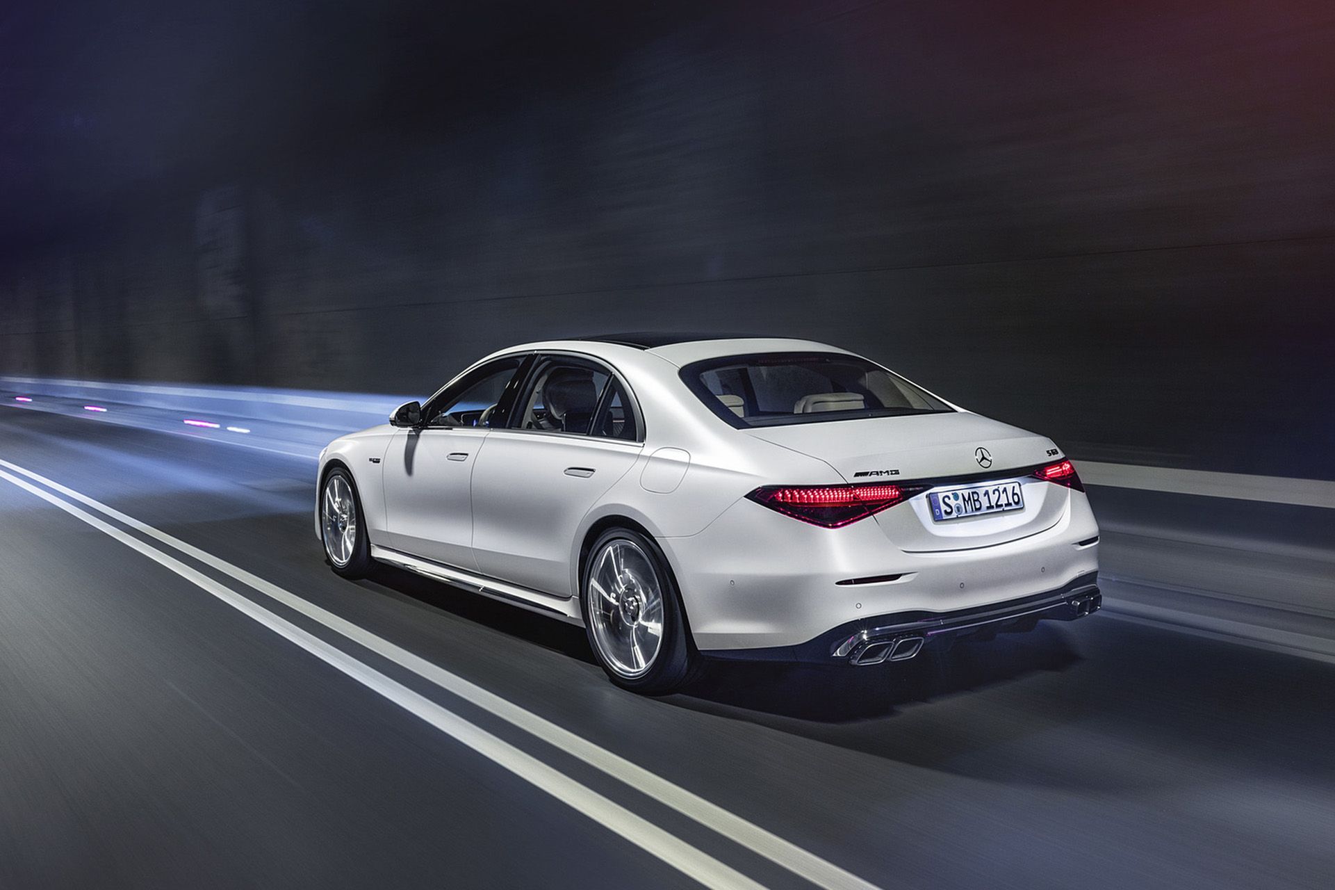 2023 Mercedes-AMG S 63 E PERFORMANCE (Color: MANUFAKTUR Cashmere White Magno) Rear Three-Quarter Wallpapers (15)