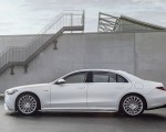 2023 Mercedes-AMG S 63 E PERFORMANCE (Color: MANUFAKTUR Cashmere White Magno) Side Wallpapers 150x120 (23)