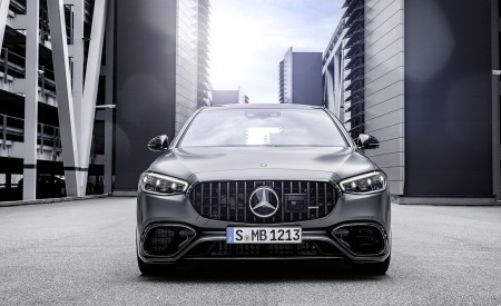 2023 Mercedes-AMG S 63 E PERFORMANCE (Color: MANUFAKTUR Selenite Grey Magno) Front Wallpapers 450x275 (40)