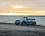 2023 Mini Cooper S Convertible Seaside Edition (Color: Caribbean Aqua) Rear Three-Quarter Wallpapers 150x120
