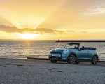2023 Mini Cooper S Convertible Seaside Edition (Color: Caribbean Aqua) Rear Three-Quarter Wallpapers 150x120