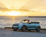 2023 Mini Cooper S Convertible Seaside Edition (Color: Caribbean Aqua) Rear Three-Quarter Wallpapers 150x120