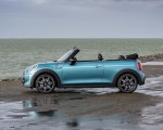 2023 Mini Cooper S Convertible Seaside Edition (Color: Caribbean Aqua) Side Wallpapers 150x120