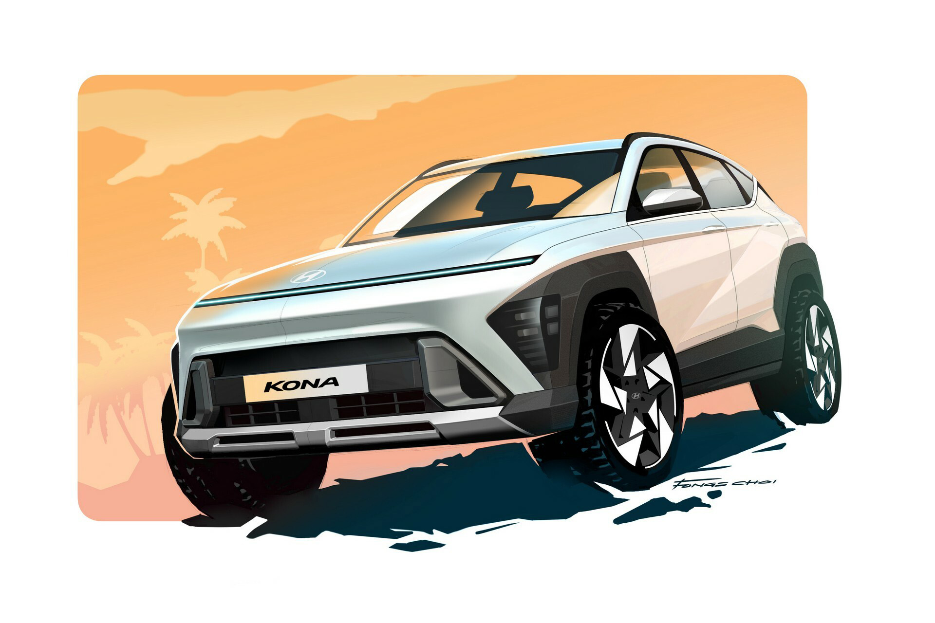 2024 Hyundai Kona Design Sketch Wallpapers (15)