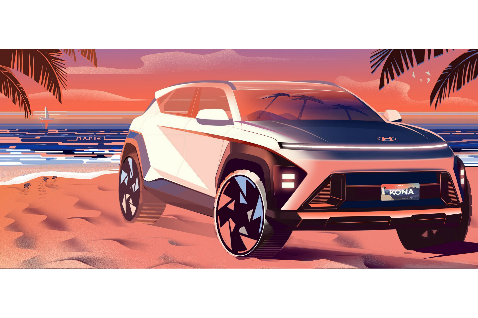 2024 Hyundai Kona Design Sketch Wallpapers (8)