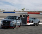 2026 Nissan Armada Nismo Towing a Nissan Z NISMO on a Trailer on a Racetrack HD Wallpaper 150x120 (12)
