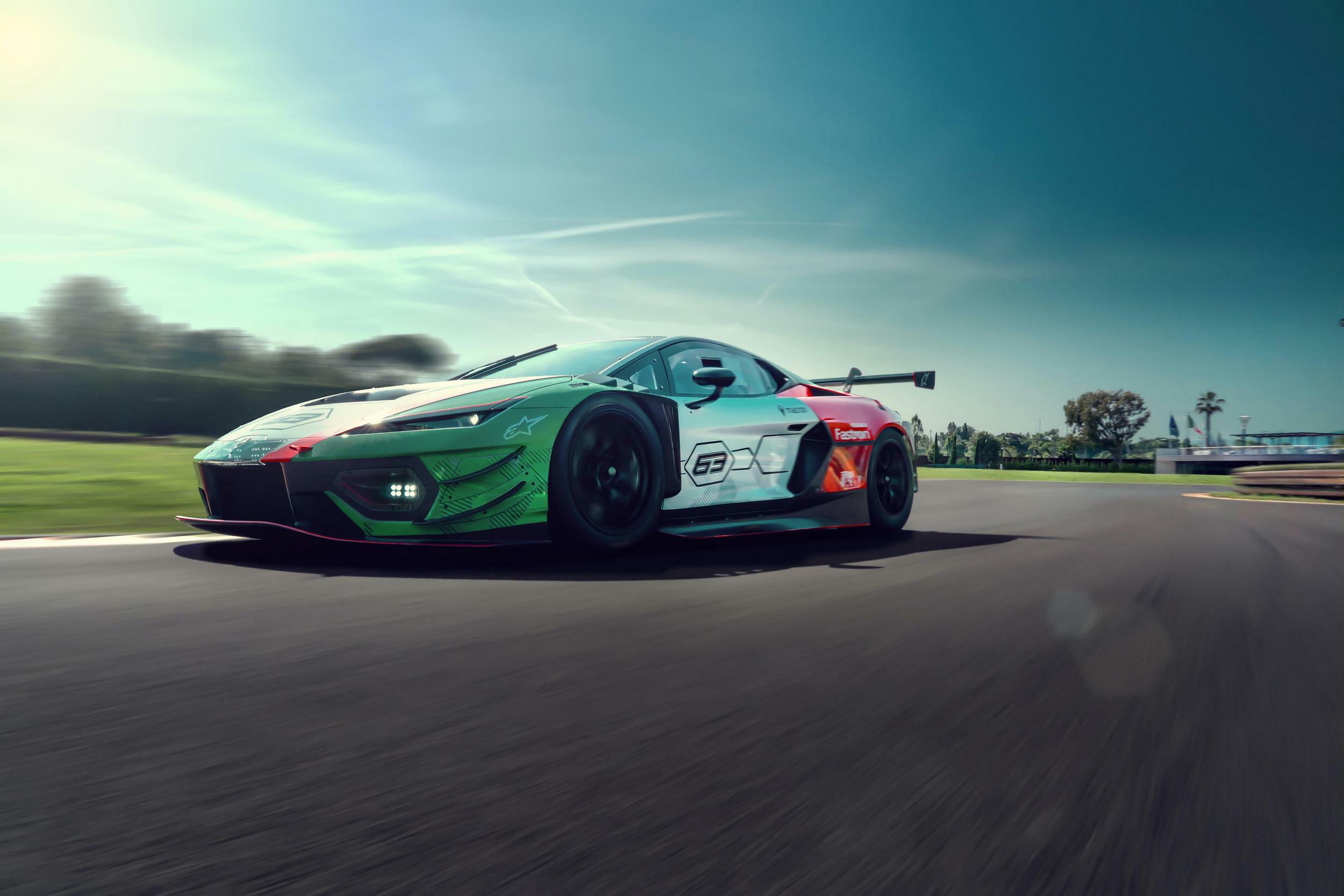 Download 2026 Lamborghini Temerario GT3 Front Three-Quarter Wallpapers (6)
