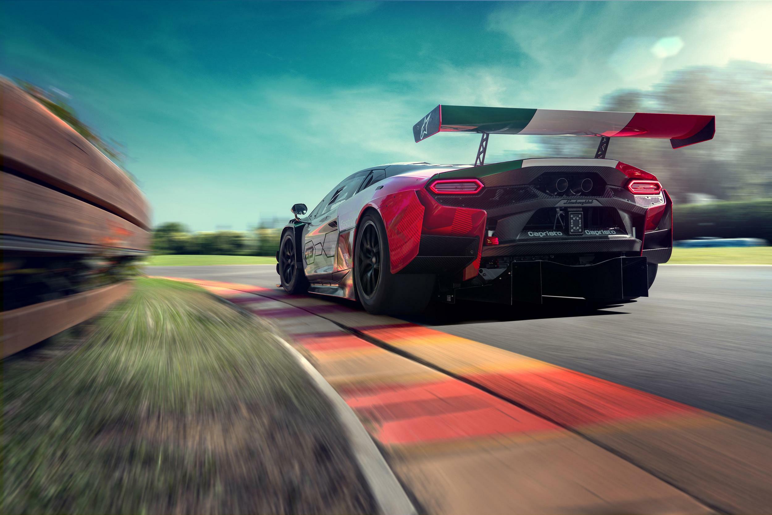 Download 2026 Lamborghini Temerario GT3 Rear Wallpapers (10)