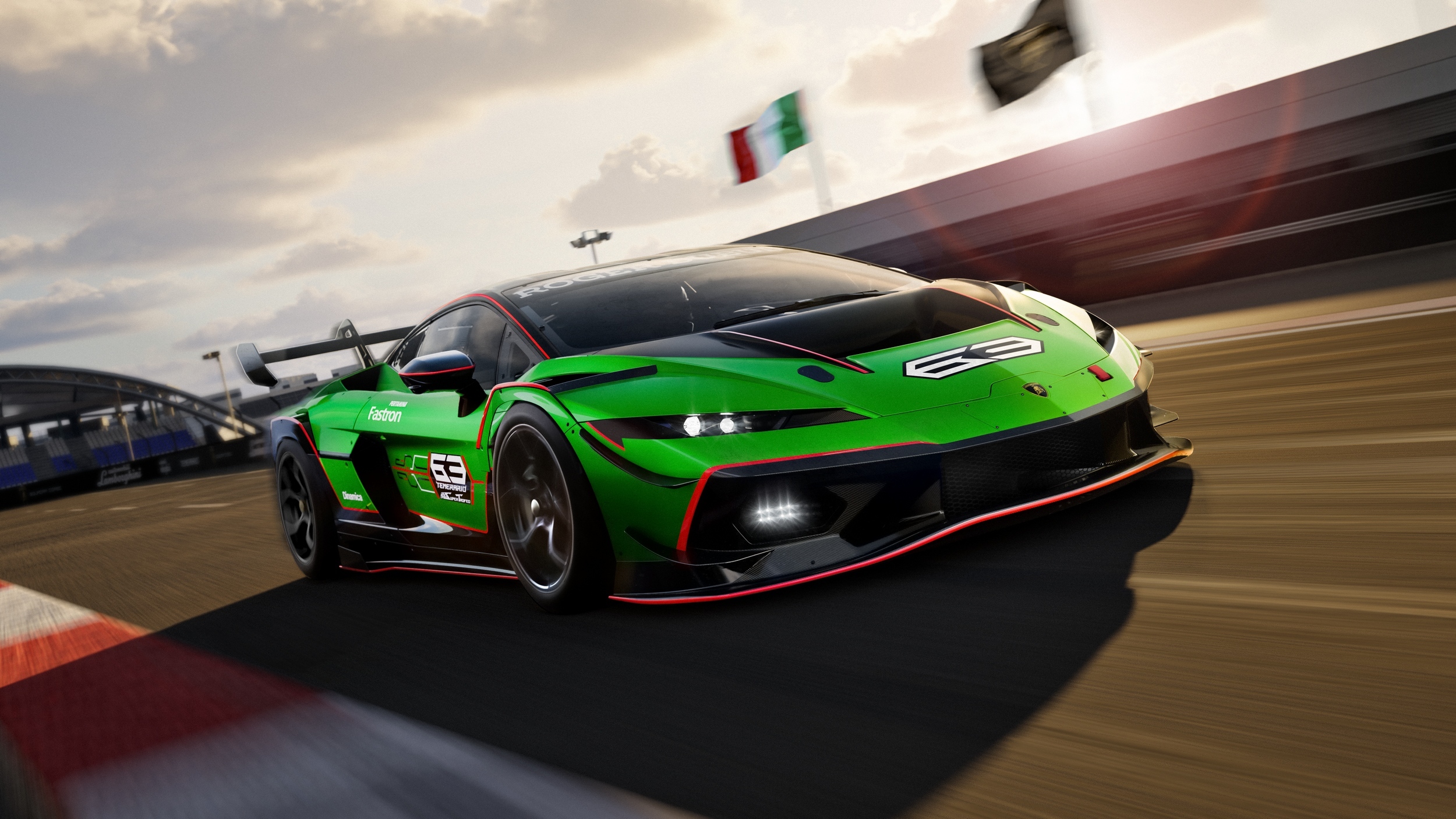 2026 Lamborghini Temerario Super Trofeo Front Three-Quarter Wallpapers (1)