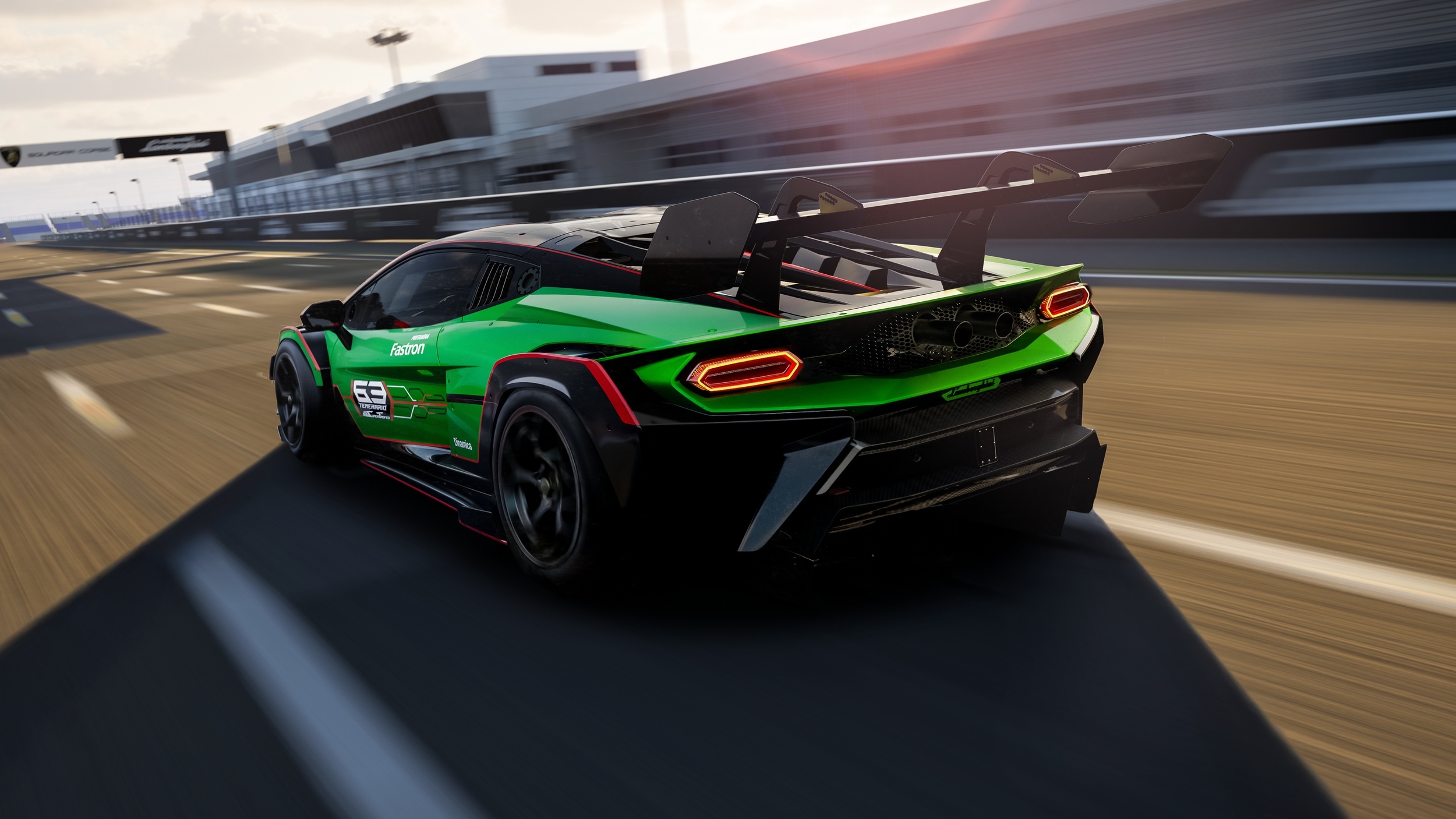 2026 Lamborghini Temerario Super Trofeo Rear Three-Quarter Wallpapers (3)